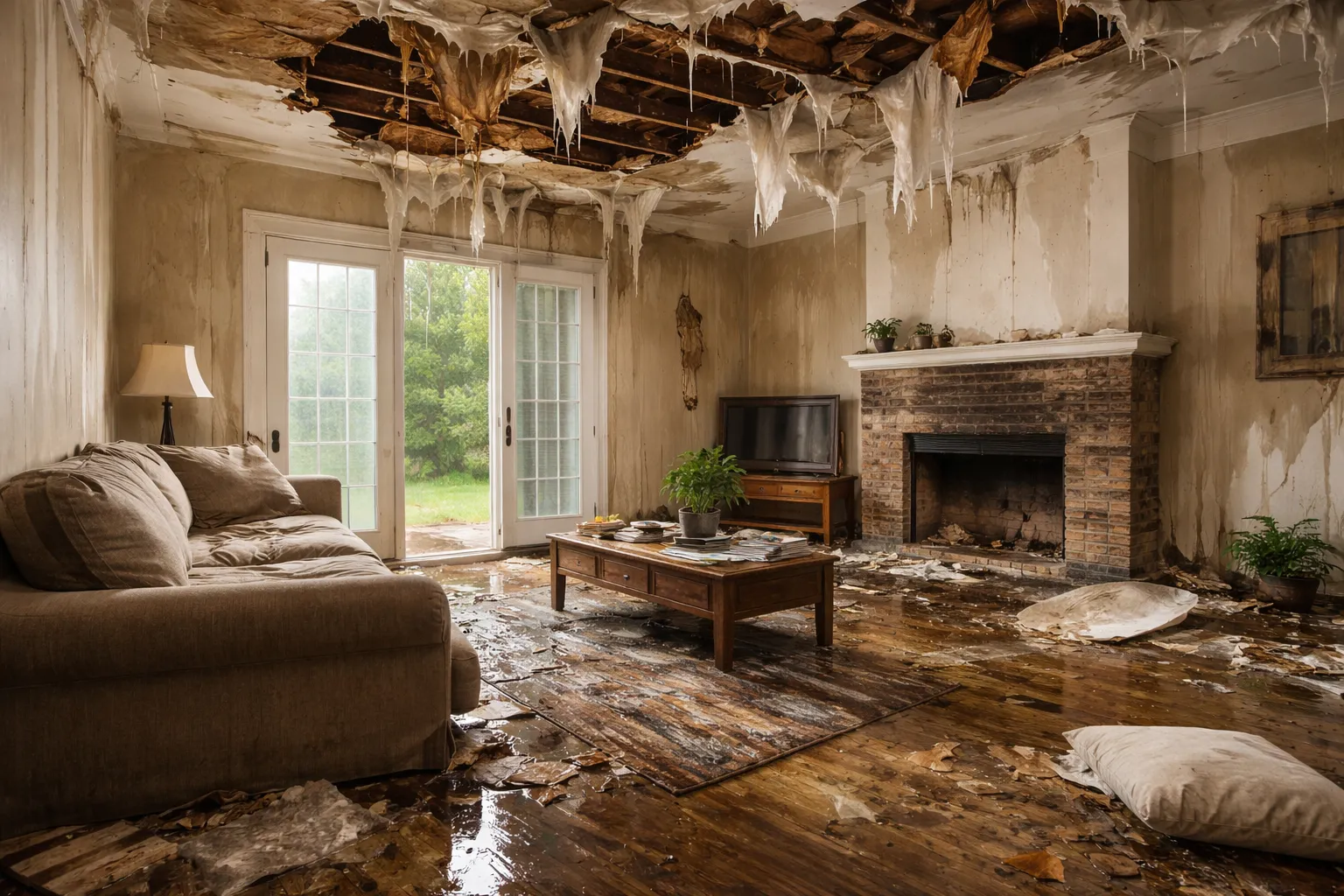 Water-damaged home in Lafayette LA with a clear path to sell my house fast to local cash home buyers